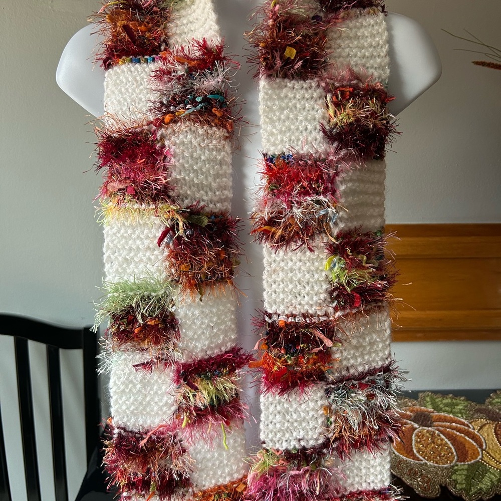 Chic Multicolor Knit Scarf